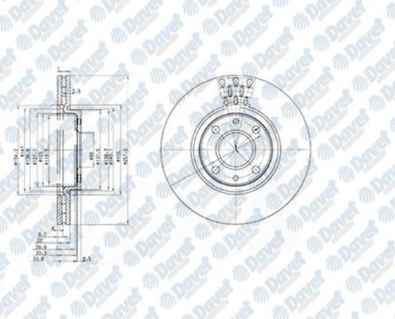 DELPHI BG3574 Fren Diski On (5d 257mm) Linea Bipper 07-